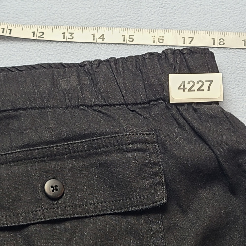 KUT from the Kloth Linen Blend Pants Womens XL Black Excellent Wide Leg - Picture 8 of 8